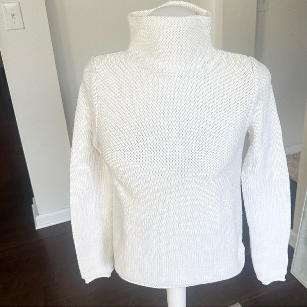 Ralph Lauren Ivory Mockneck Sweater XS